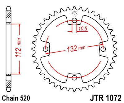 Jt Sprockets Sprocket Rear 36 T 520