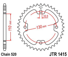 Jt Sprockets Sprocket Rear 36 T 520