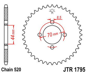 Jt Sprockets Sprocket Rear 24 T 520