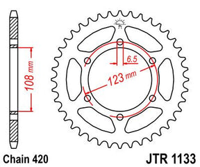 Jt Sprockets Sprocket Rear 65 T 420