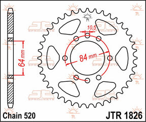 Jt Sprockets Sprocket Rear 37 T 520