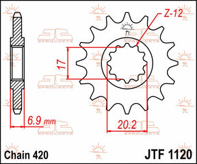 Jt Sprockets Sprocket Front 11 T 420