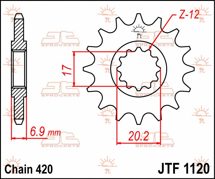 Jt Sprockets Sprocket Front 13 T 420