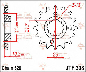 Jt Sprockets Sprocket Front 15 T 520