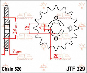 Jt Sprockets Sprocket Front 13 T 520