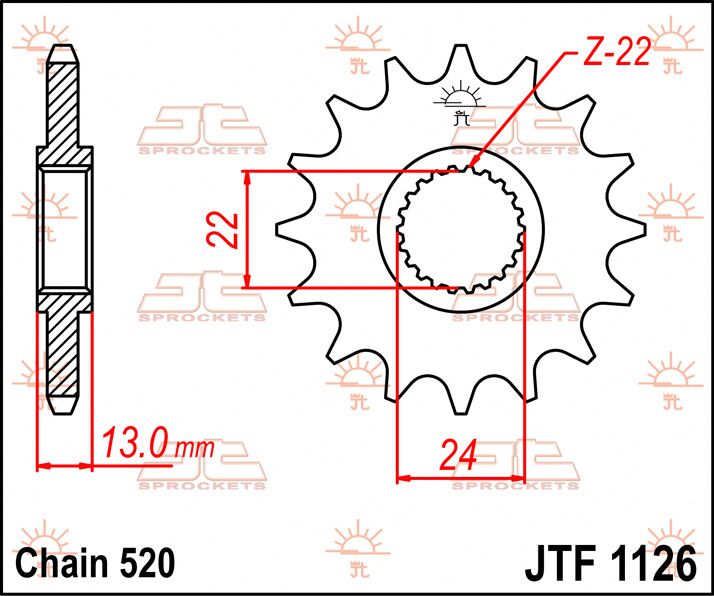 Jt Sprockets Sprocket Front 16 T 520