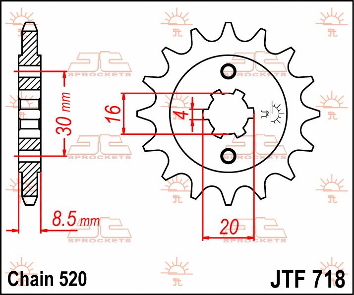 Jt Sprockets Sprocket Front 12 T 520