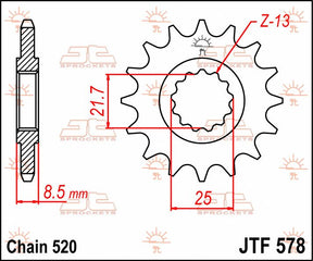 Jt Sprockets Sprocket Front 15 T 520