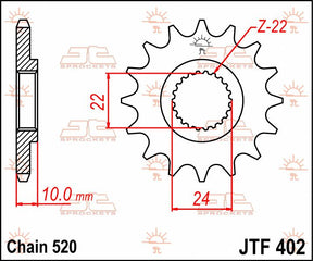 Jt Sprockets Sprocket Front 14 T 520