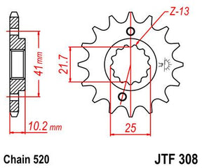 Jt Sprockets Sprocket Front 16 T 520