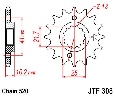 Jt Sprockets Sprocket Front 16 T 520