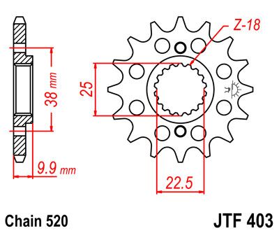 Jt Sprockets Sprocket Front 14 T 520