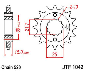 Jt Sprockets Sprocket Front 16 T 520