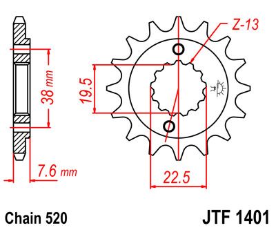 Jt Sprockets Sprocket Front 16 T 520