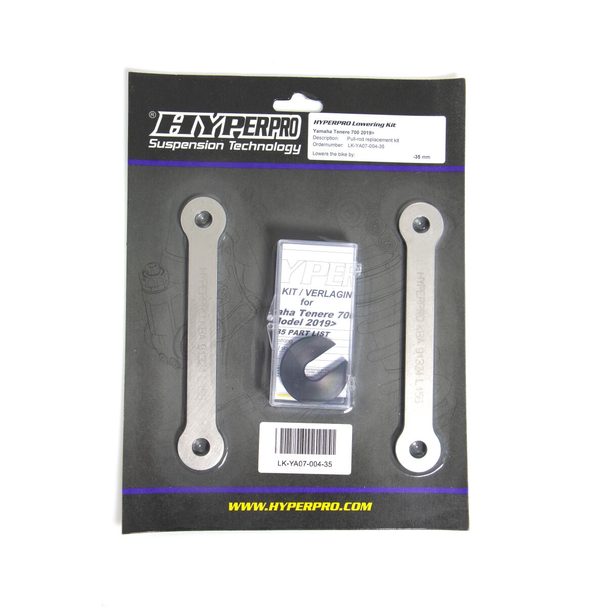 Hyperpro Rear Low Kit 35 Mm Yam Tenere