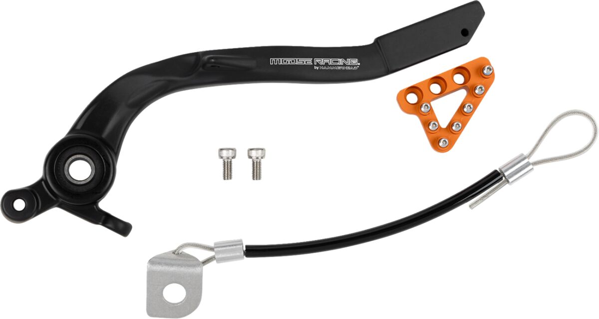 Moose Offroad Hard Parts Forged Brake Pedal Orange