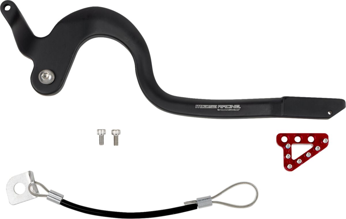 Moose Offroad Hard Parts Forged Brake Pedal Red