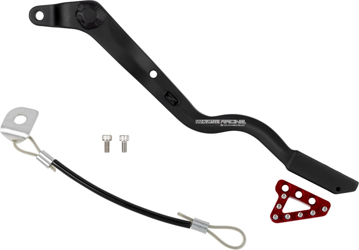 Moose Offroad Hard Parts Forged Brake Pedal Red