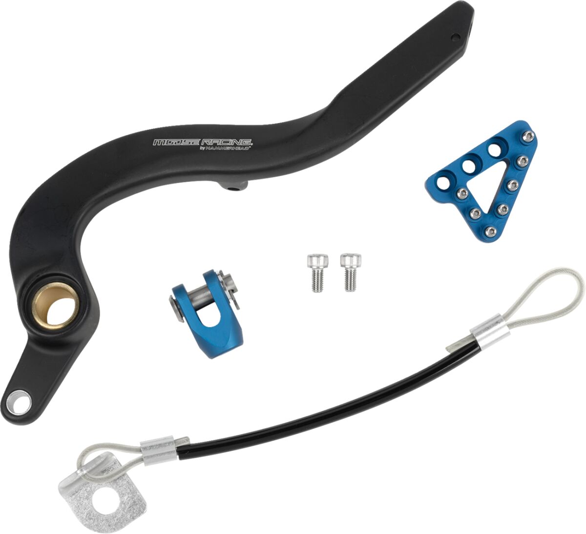 Moose Offroad Hard Parts Forged Brake Pedal Blue