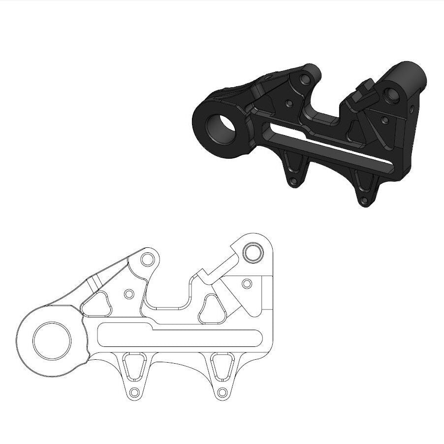 Moto Master Brake Caliper Adaptor 240 Mm