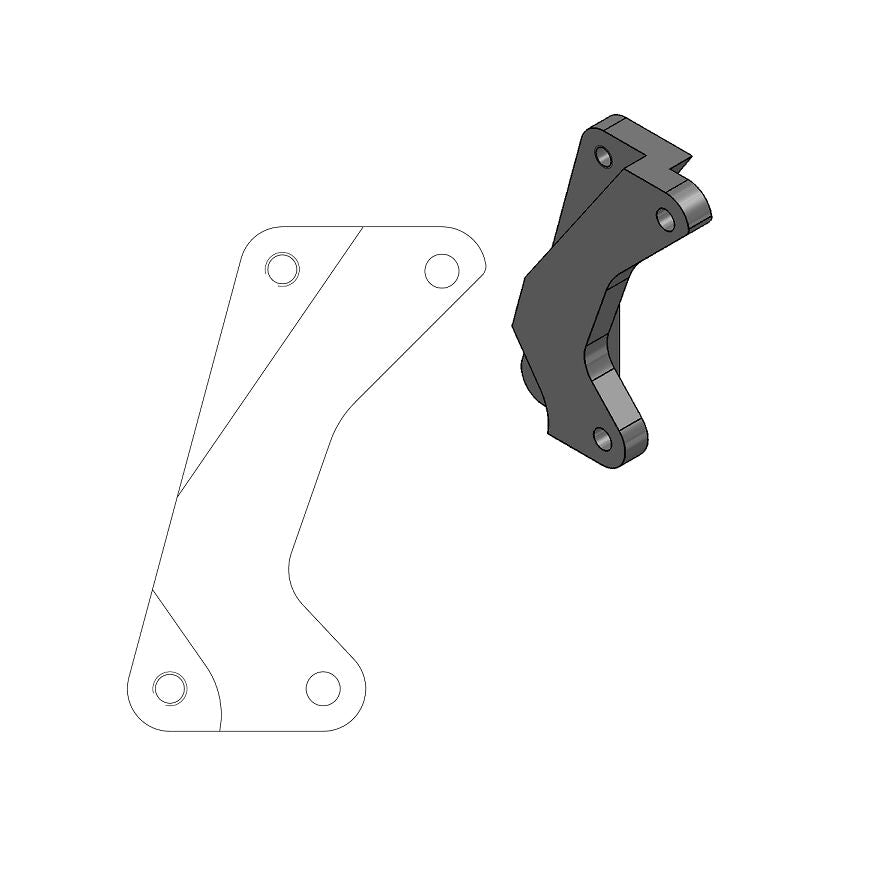 Moto Master Brake Caliper Adaptor Sm