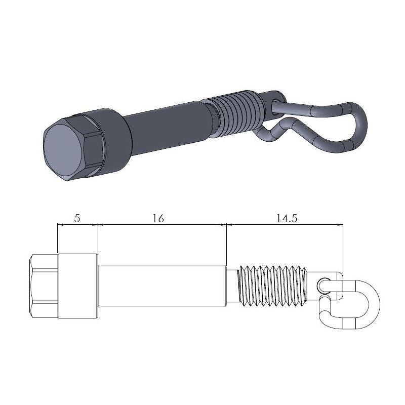 Moto Master Brake Pad Pin