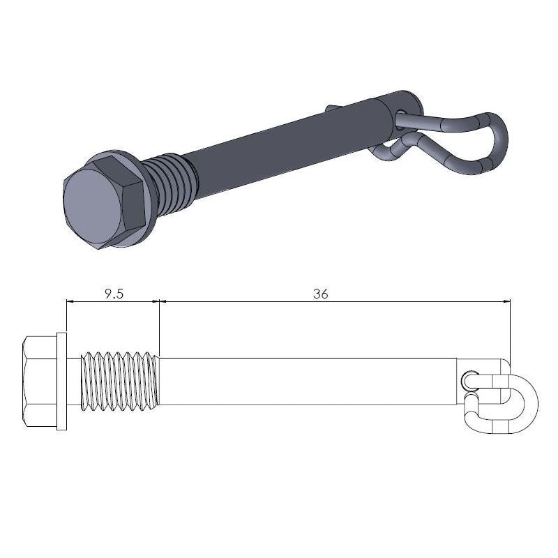 Moto Master Brake Pad Pin