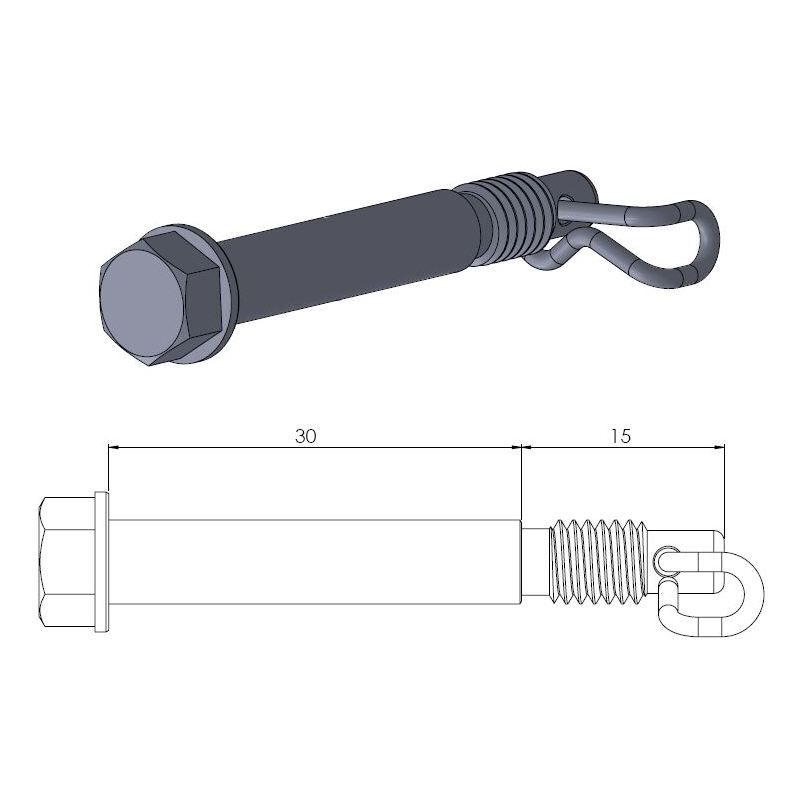 Moto Master Brake Pad Pin