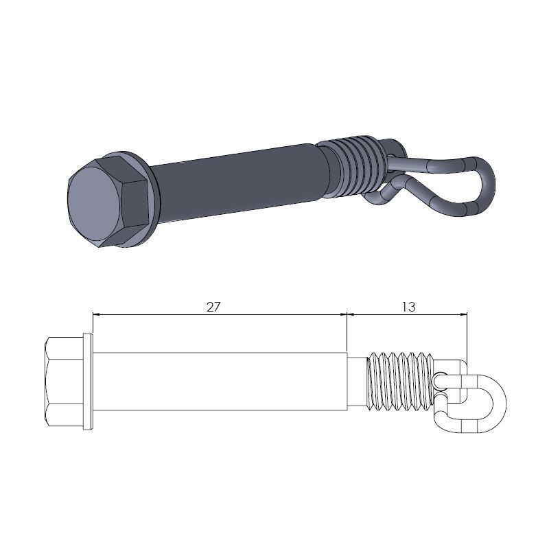 Moto Master Brake Pad Pin