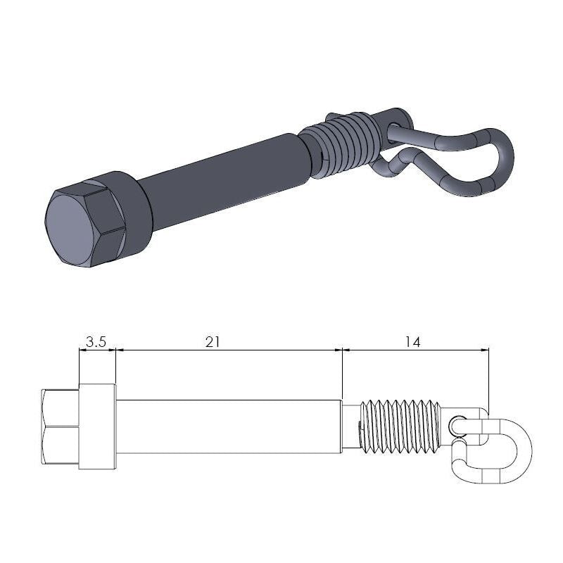 Moto Master Brake Pad Pin