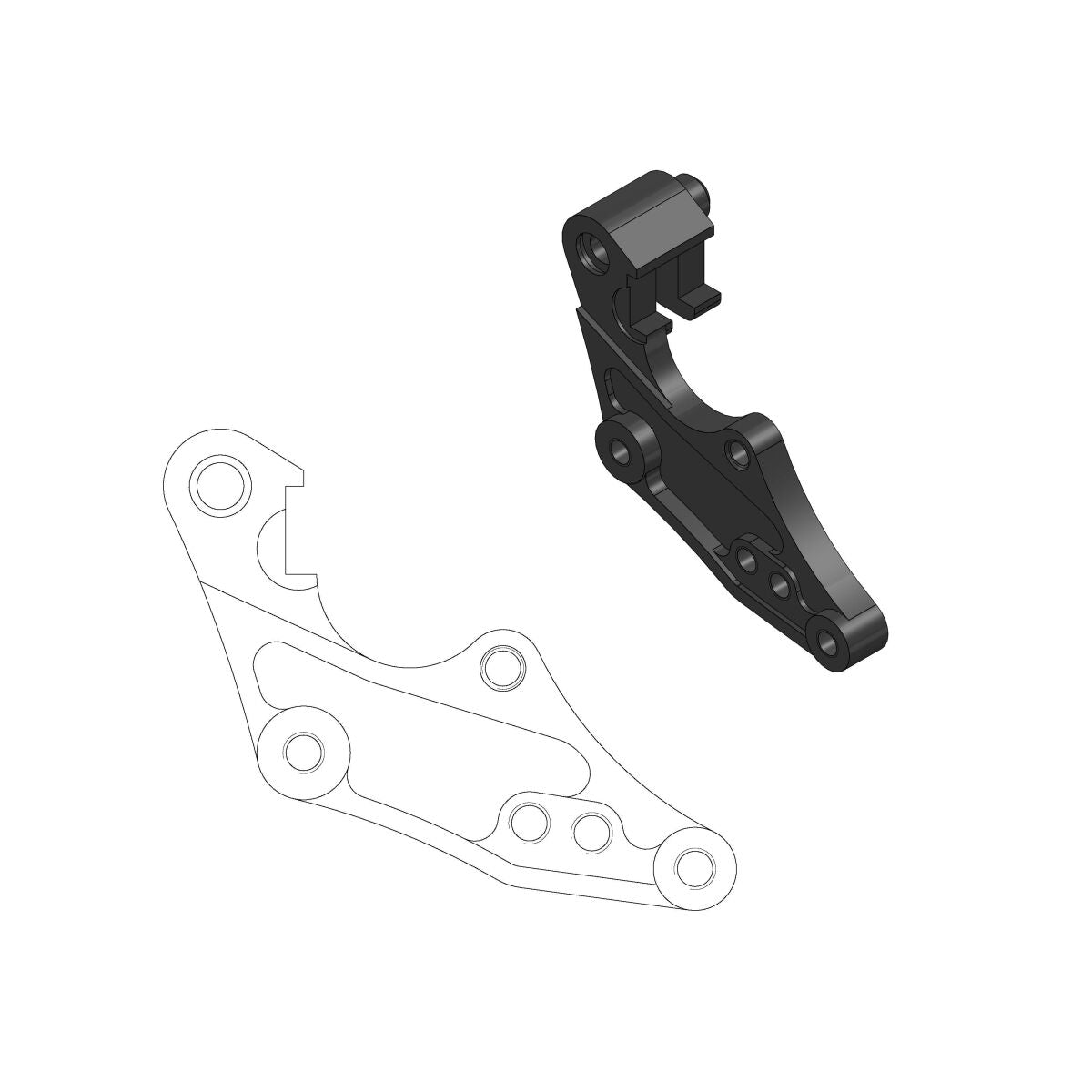 Moto Master Brake Caliper Adaptor