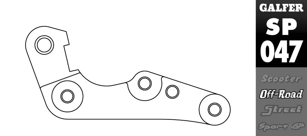 Galfer Brake Caliper Adaptor