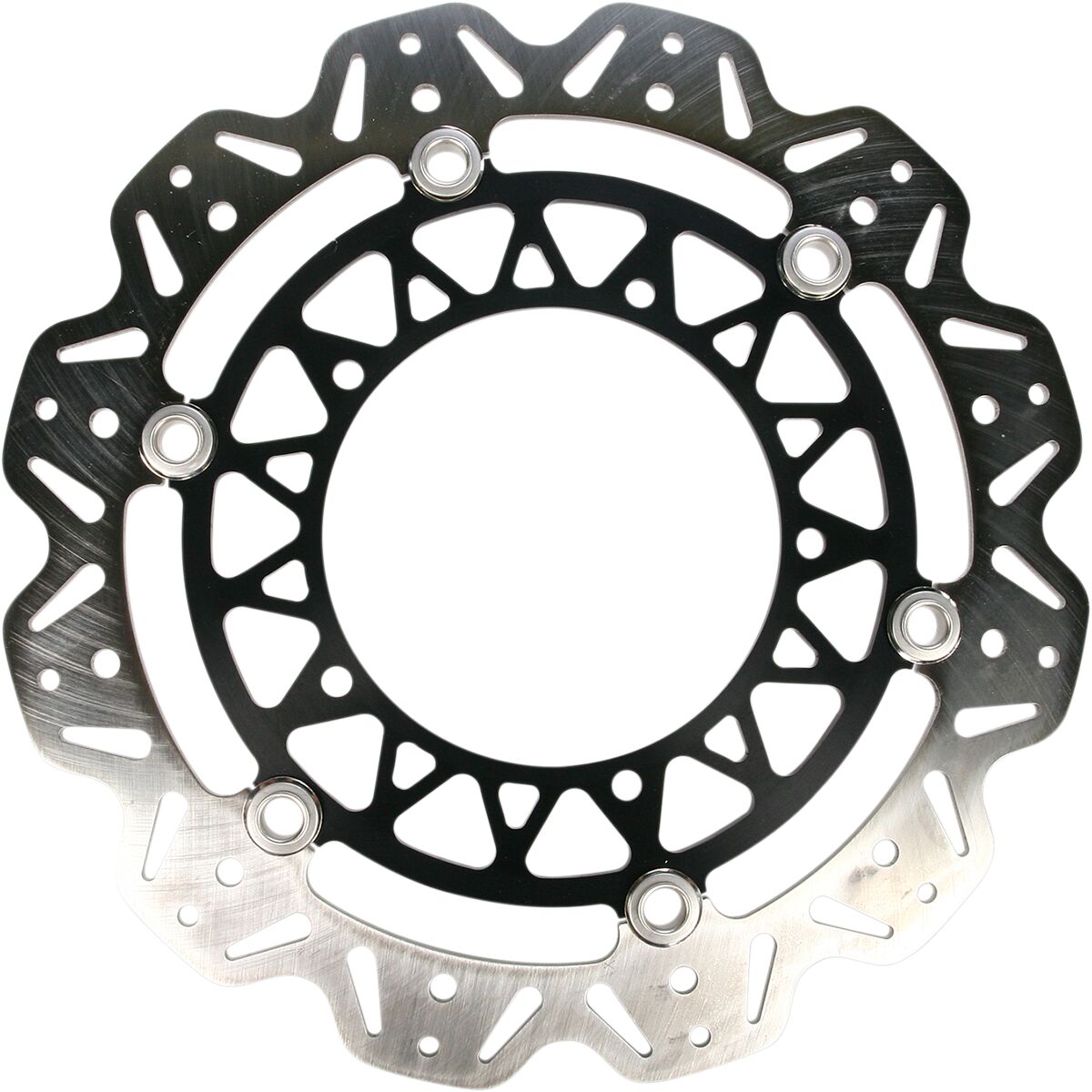 Ebc Brake Rtr Flt Vee Wave Blk Fr