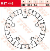 Trw Brake Rotor Fix Round L/R