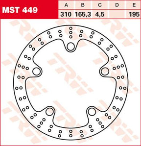 Trw Brake Rotor Fix Round L/R