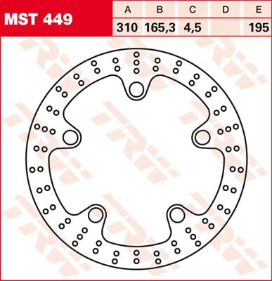 Trw Brake Rotor Fix Round L/R