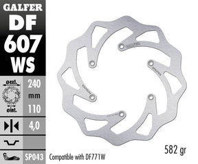 Galfer Brake Disc Fixed Wave 240 Mm