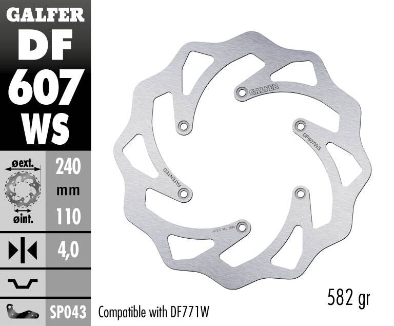 Galfer Brake Disc Fixed Wave 240 Mm