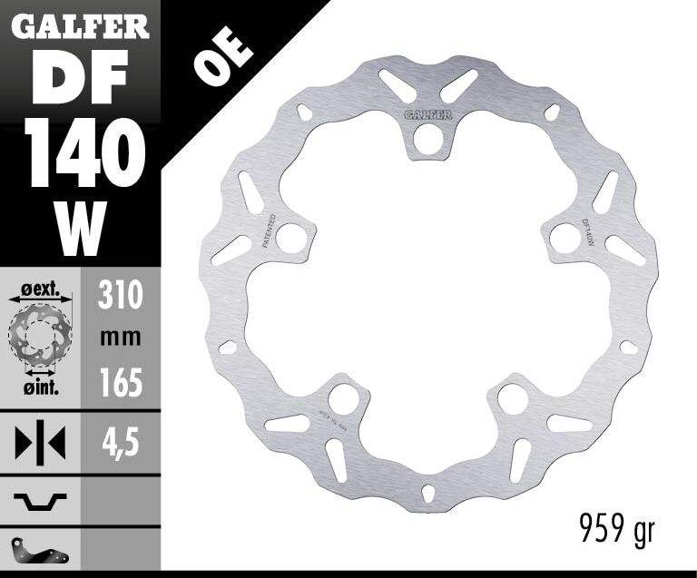 Galfer Brake Disc Wave Fixed