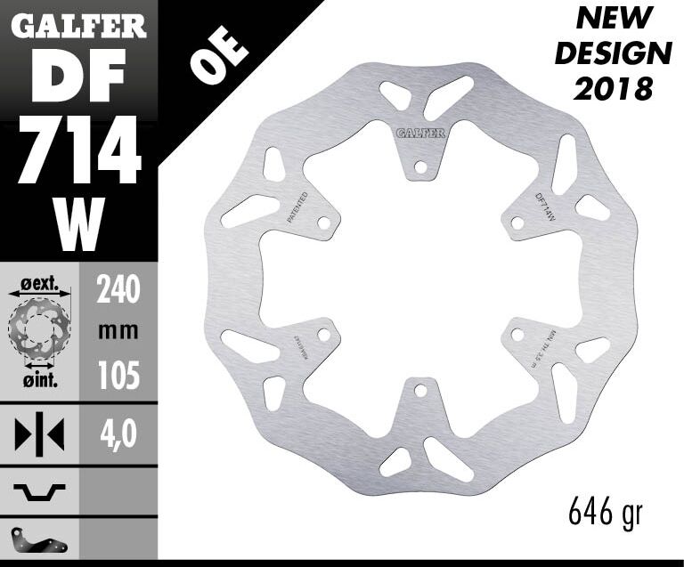 Galfer Brake Disc Wave Fixed