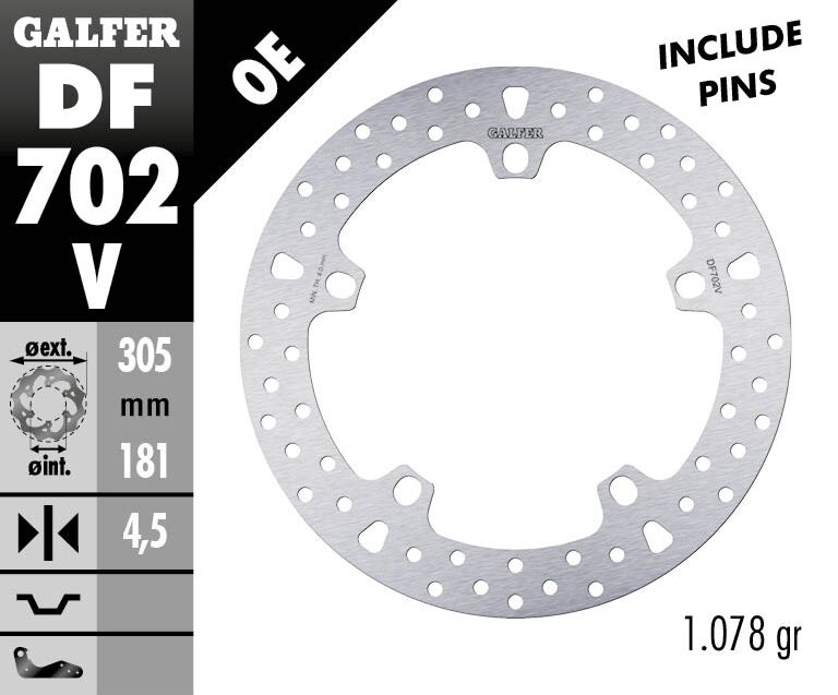 Galfer Brake Disc Round Fixed