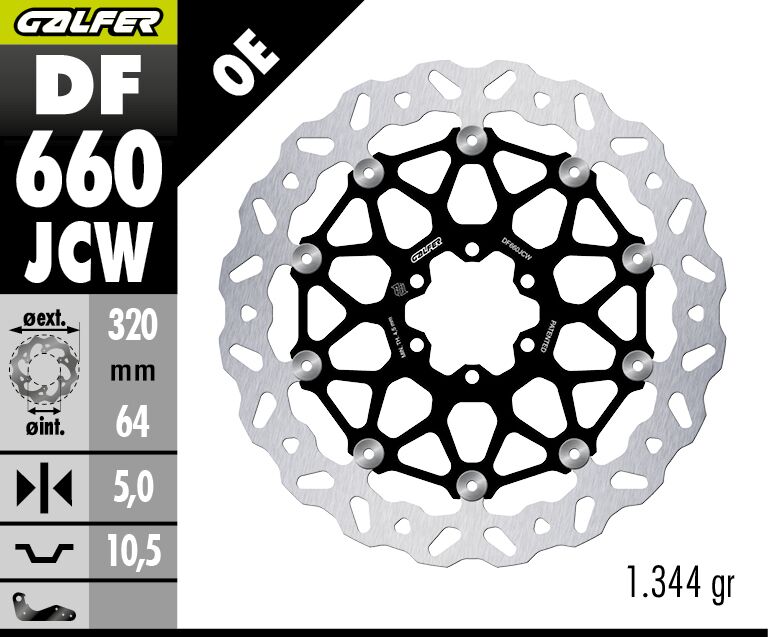 Galfer Brake Disc Wave Floatech