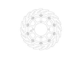 Moto Master Brake Disc Mini Flame Front