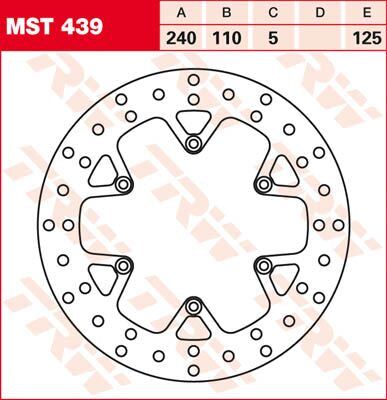 Trw Brake Rotor Fix Round L/R