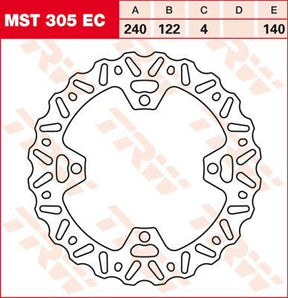 Trw Brake Rotor Fix Wave L/R