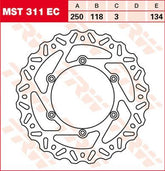 Trw Brake Rotor Fix Wave L/R