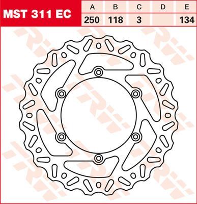 Trw Brake Rotor Fix Wave L/R