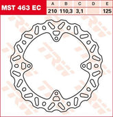 Trw Brake Rotor Fix Wave L/R