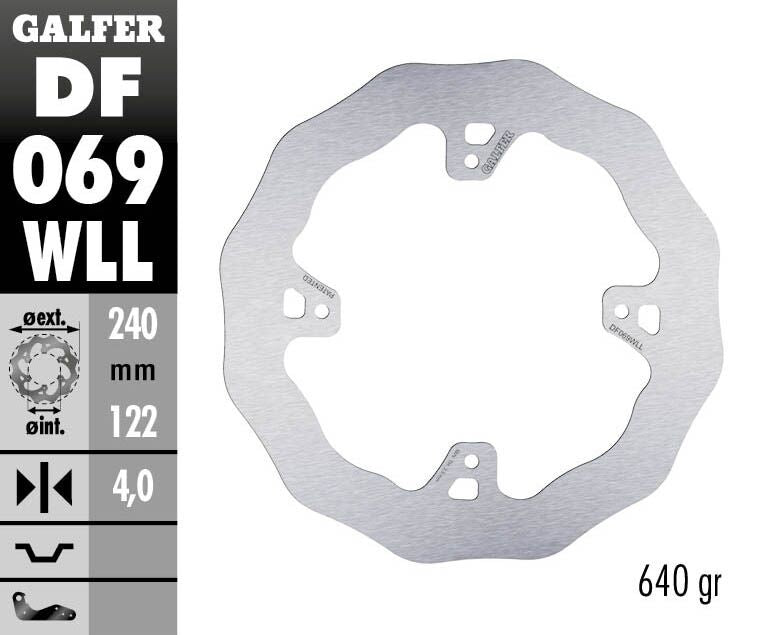 Galfer Brake Disc Fixed Wave Solid
