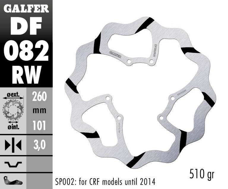 Galfer Brake Disc Fixed Wave Grooved